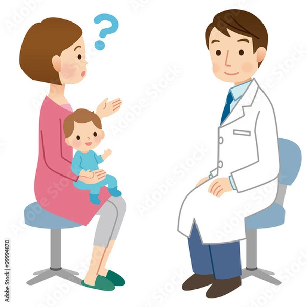 Fototapeta 小児科　乳児検診