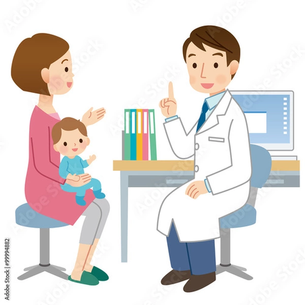 Fototapeta 小児科　乳児検診