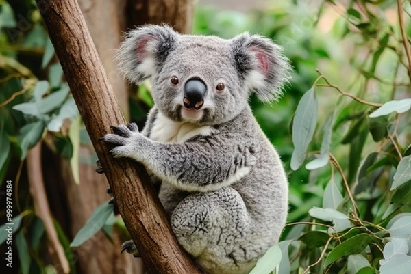 Obraz cute australia koala wildlife animal .generative ai