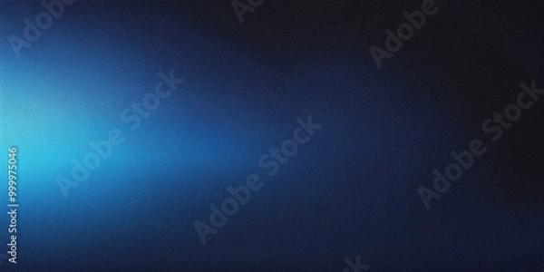 Obraz Dark Blue Smooth Gradient Background With Grainy Texture