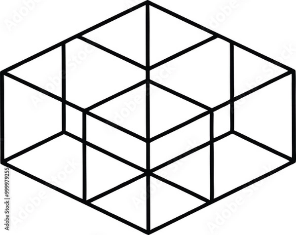 Fototapeta abstract cube background