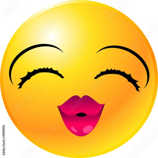 Fototapeta vector clipart illustrations of emoticon Smiley face