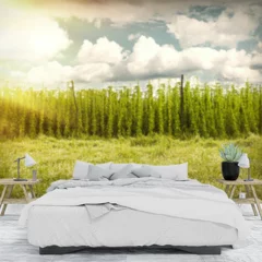 Obraz na płótnie w sypialni