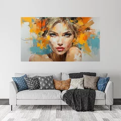 Obraz na płótnie w salonie