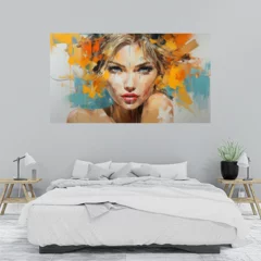 Obraz na płótnie w sypialni