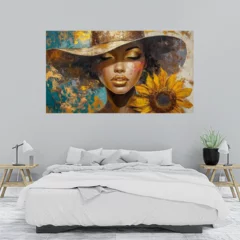 Obraz na płótnie w sypialni