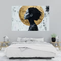 Obraz na płótnie w sypialni