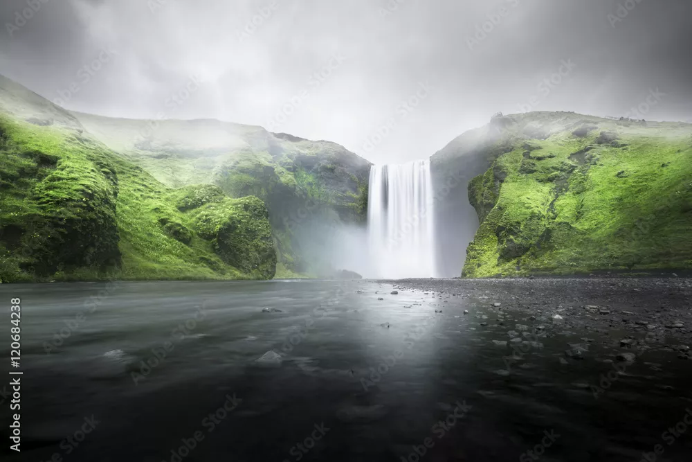 Obraz wodospad Skogafoss, Islandia