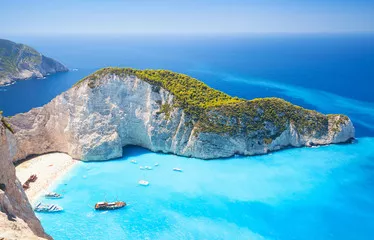 Fototapeta Zakynthos, grecka wyspa, zatoka Navagio