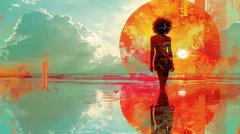 Obraz Heavenly Reflections: Journey to Bliss