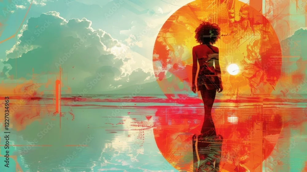 Obraz Heavenly Reflections: Journey to Bliss