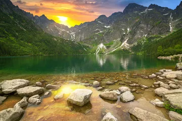 Fototapeta Jezioro Morskie Oko w Tatrach, Polska