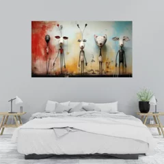 Obraz na płótnie w sypialni