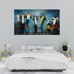 Obraz na płótnie w sypialni