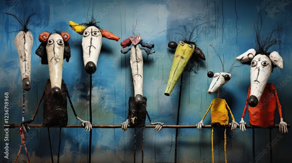 Obraz Fantazyjna Galeria Postaci: Wesoła Parada