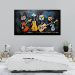 Obraz na płótnie w sypialni