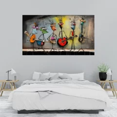 Obraz na płótnie w sypialni