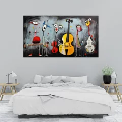 Obraz na płótnie w sypialni