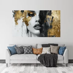 Obraz na płótnie w salonie