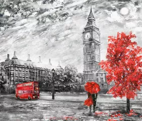 Fototapeta widok na ulicę Londynu.