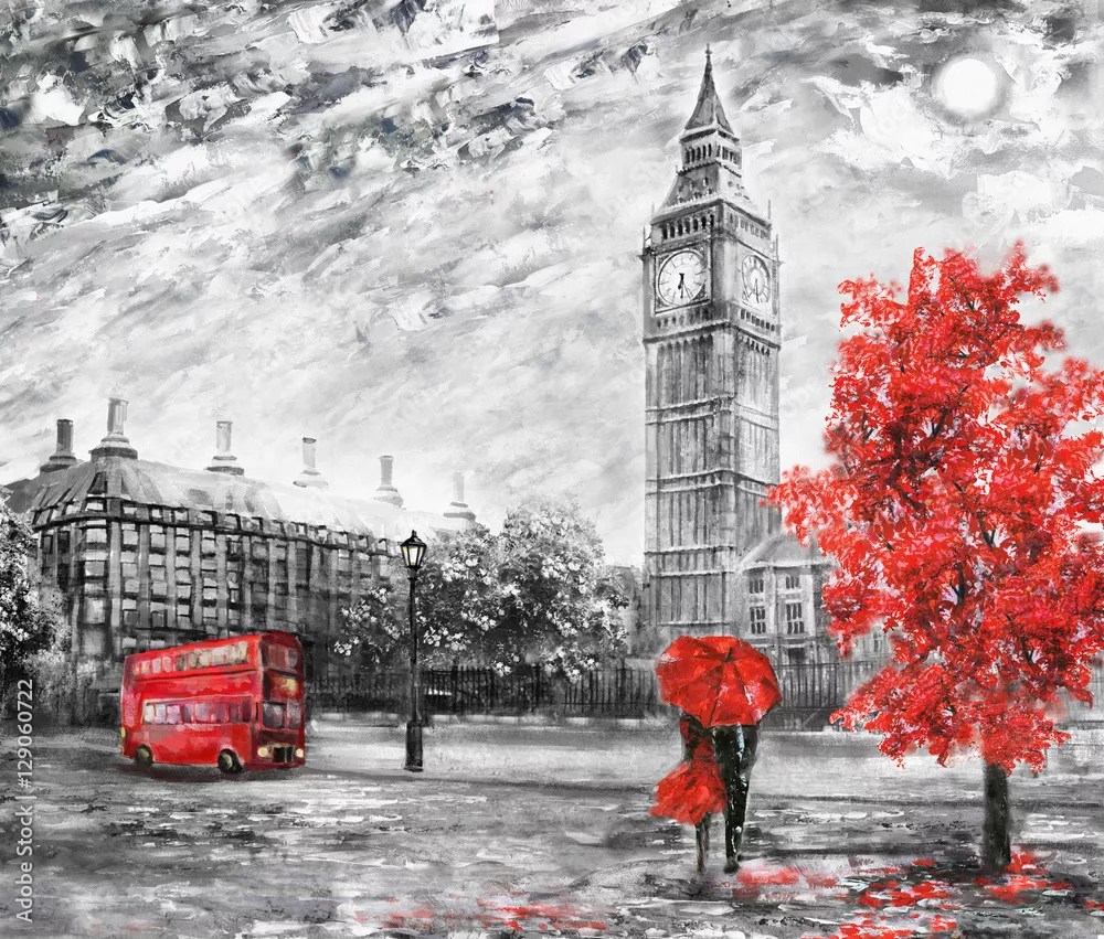 Fototapeta widok na ulicę Londynu.