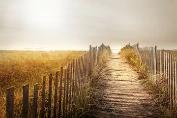 Obraz Ścieżka na Plażę o Zachodzie Słońca