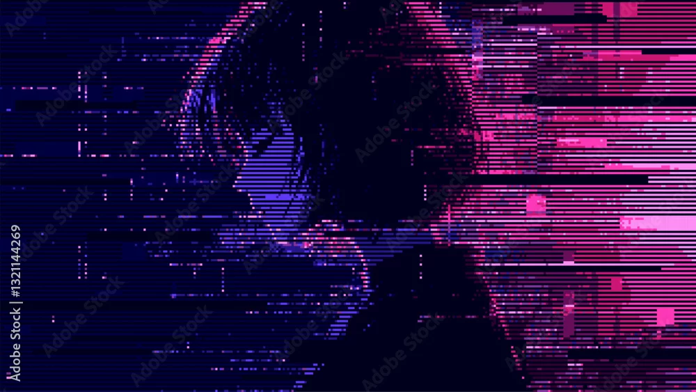 Obraz Cyberpunkowa Noc: Tajemnicze Oblicze