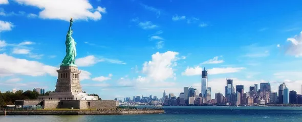 Fototapeta Panorama na Manhattanie, Nowy Jork