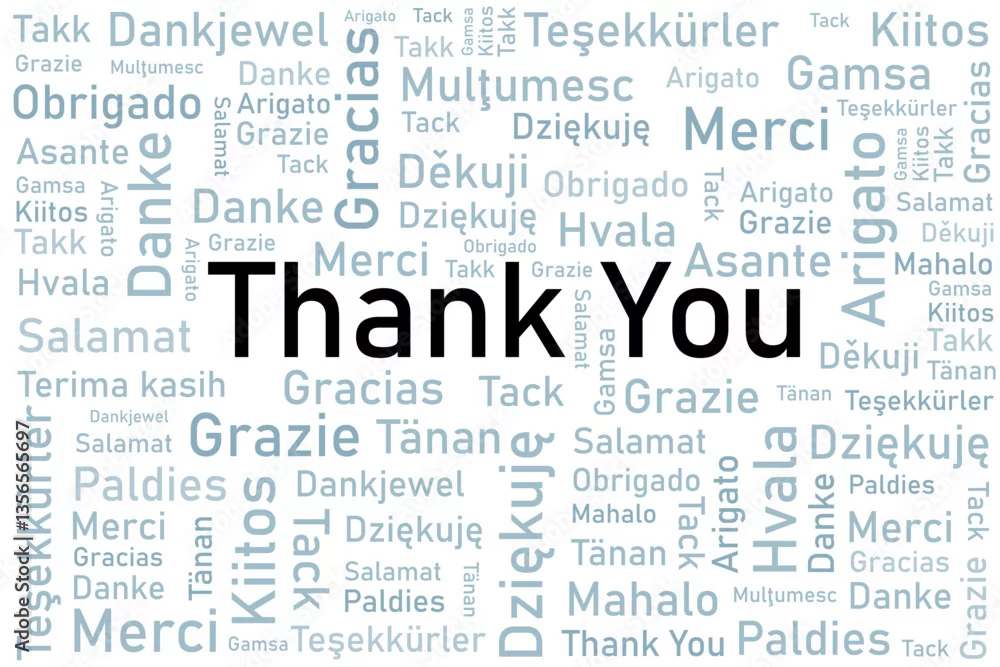 Fototapeta Universal Expressions of Gratitude