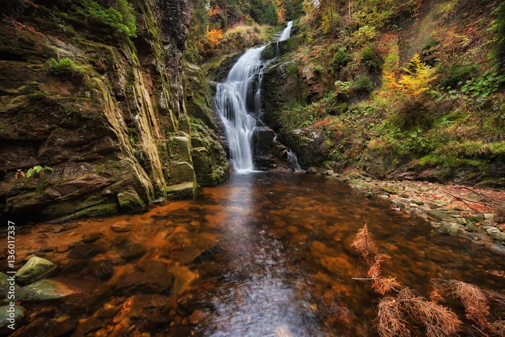 Fototapeta Kamienczyk Waterfall in Poland