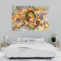 Obraz na płótnie w sypialni