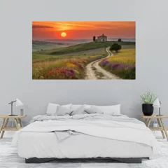 Obraz na płótnie w sypialni