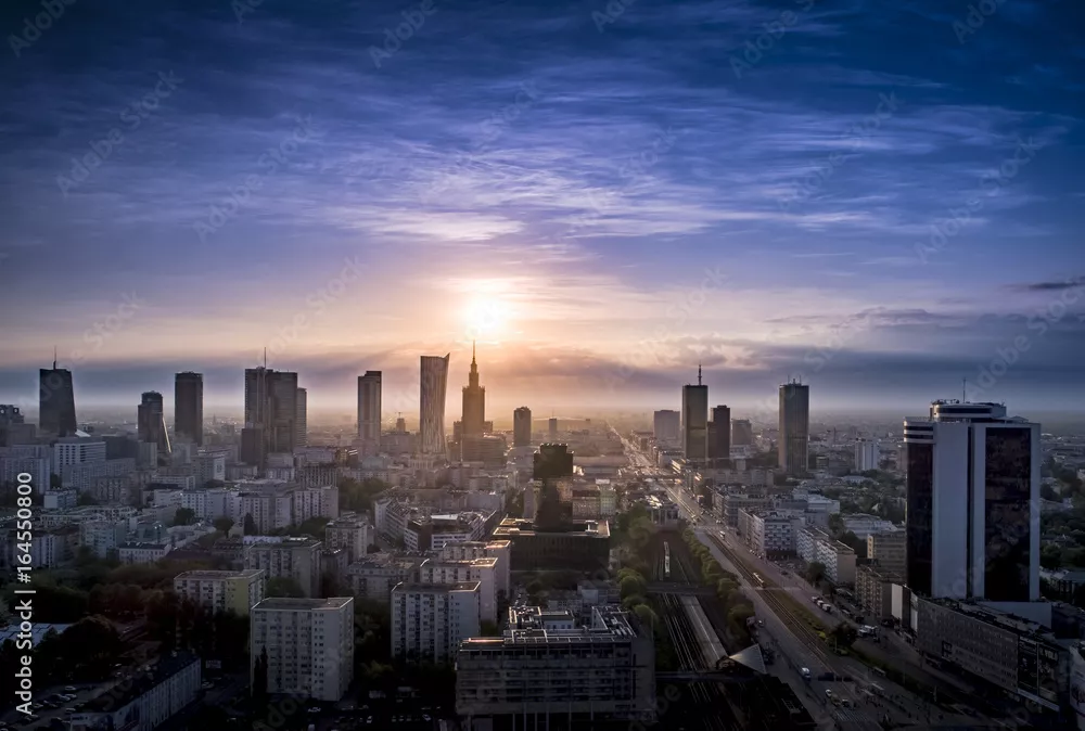Fototapeta warszawski świt