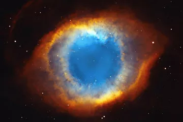 Obraz Mgławica Helix lub NGC 7293 w gwiazdozbiorze Wodnika.