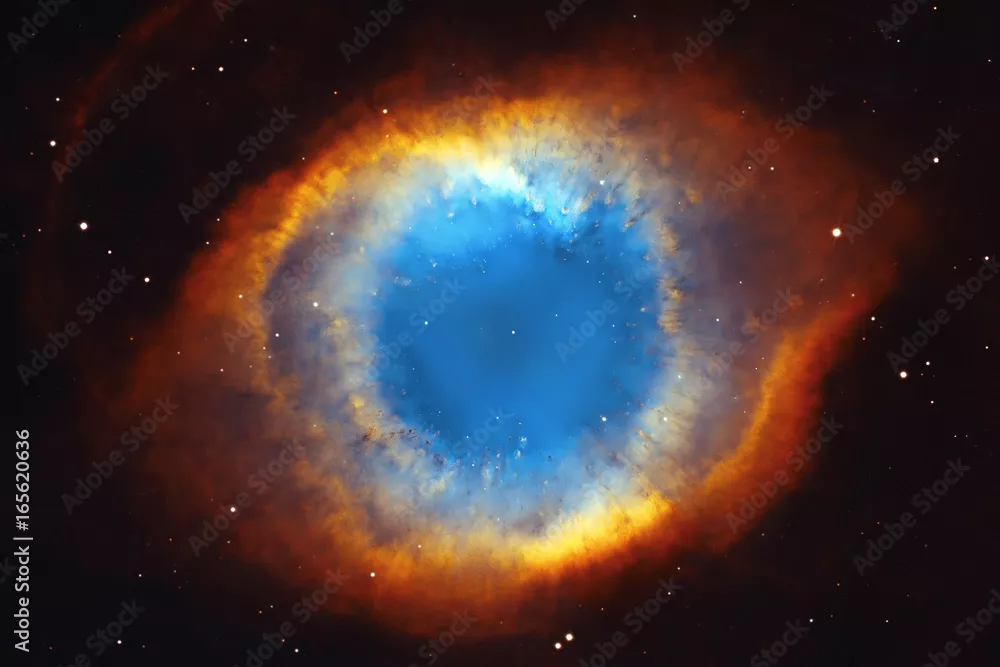 Obraz Mgławica Helix lub NGC 7293 w gwiazdozbiorze Wodnika.