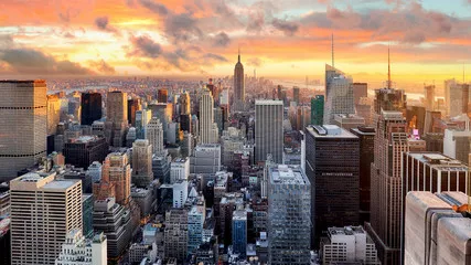 Fototapeta Nowy Jork o zachodzie słońca, USA
