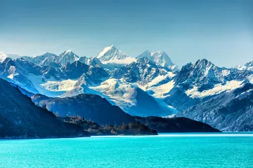 Fototapeta Alaska natura krajobraz widok z podróży statkiem