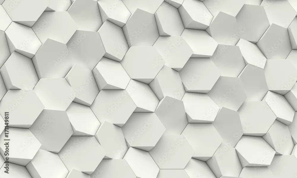 Fototapeta sześciokąt geometryczne tło
