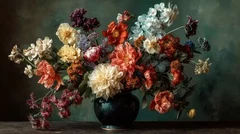 Obraz Rozkwit Kwiatów: Harmonia Kolorów i Natury