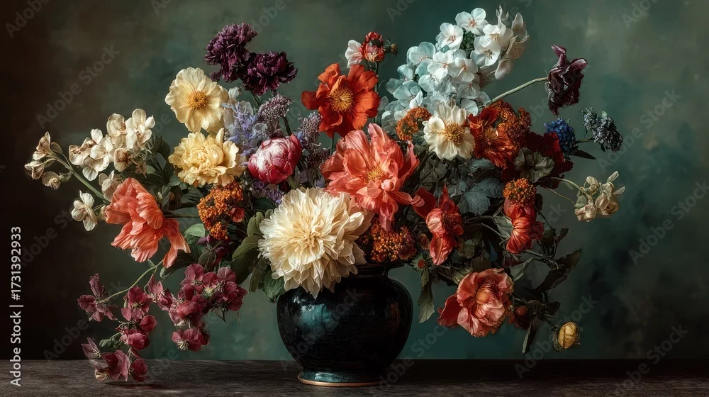 Obraz Rozkwit Kwiatów: Harmonia Kolorów i Natury