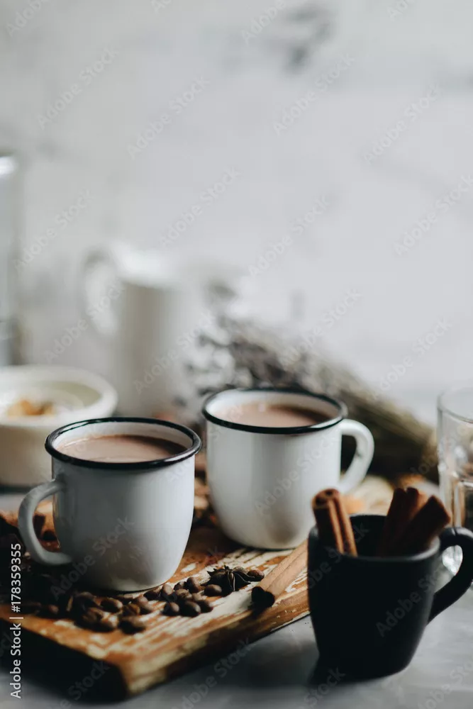 Obraz na płótnie gorąca czekolada