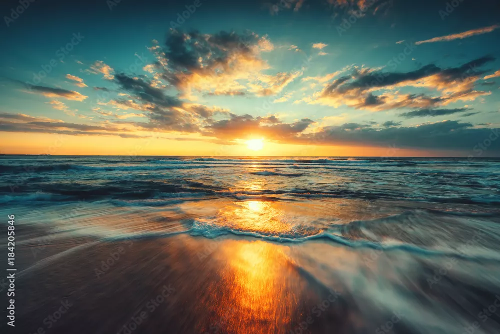 Obraz Magiczny Zachód Słońca nad Oceanem
