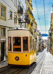 Fototapeta Lizbona - kolejka Ascensor da Bica