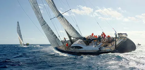 Fototapeta Żaglówka Yacht Regaty. Żeglarstwo. Żeglarstwo