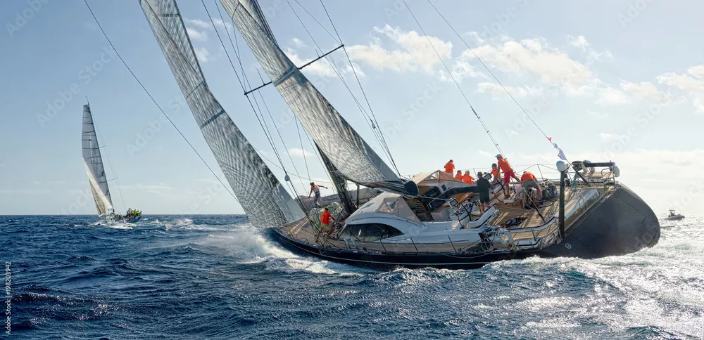 Fototapeta Żaglówka Yacht Regaty. Żeglarstwo. Żeglarstwo