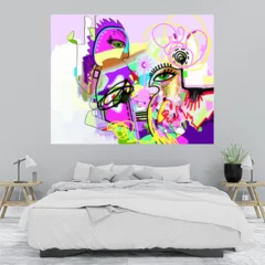 Obraz na płótnie w sypialni