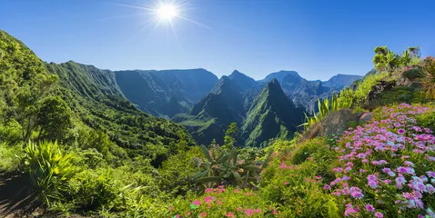 Fototapeta Panorama Cirque de Mafate na wyspie La Reunion we Francji