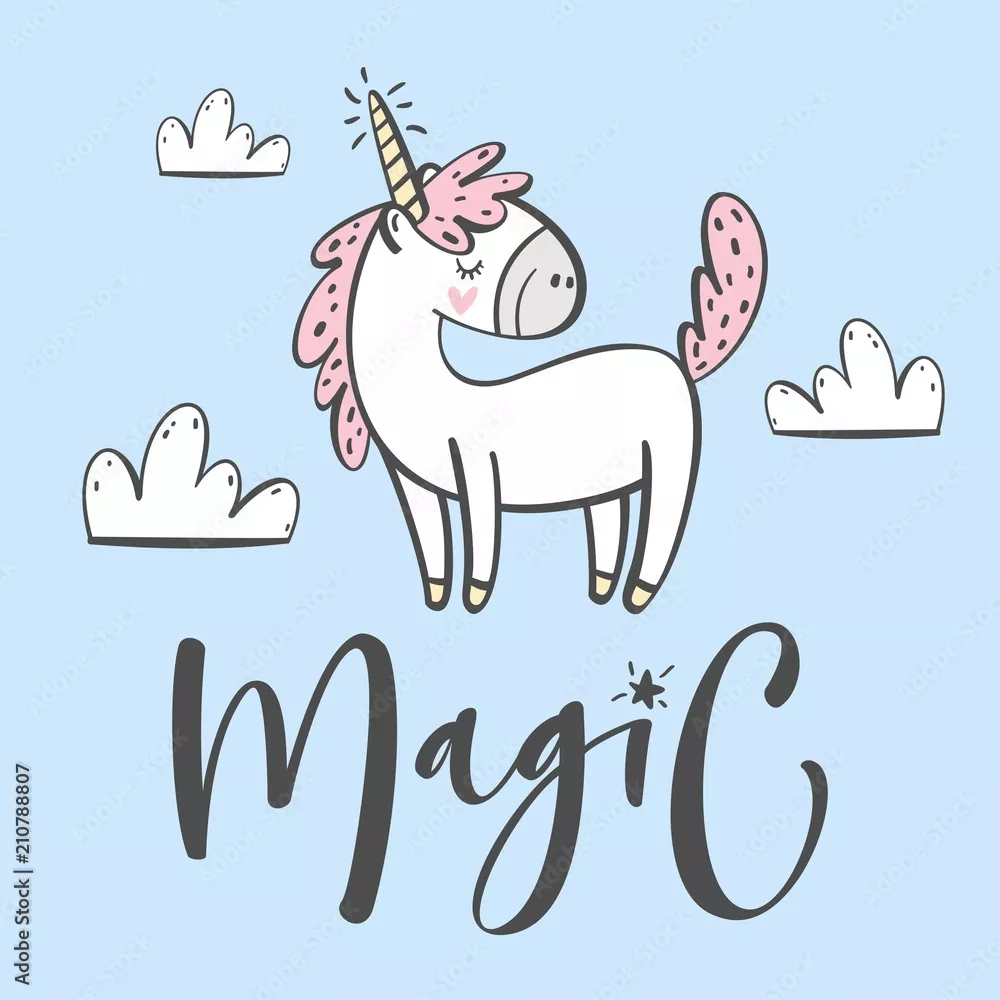 Obraz Magiczny Jednorożec