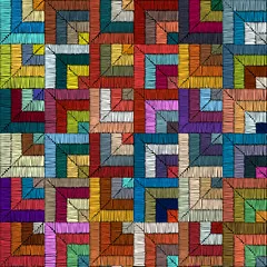 Obraz Kolorowy Patchwork Geometryczny