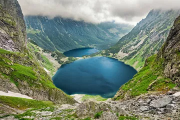 Obraz Czarny Staw pod Rysami i Morskie Oko